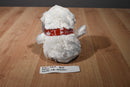 Ganz Winter Cub White Bear in Red White Scarf Beanbag Plush