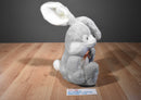 Commonwealth Grey and White Bunny Rabbit Plush