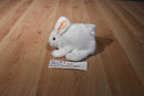 Folkmanis White Pink Eyed Bunny Rabbit Puppet Plush