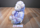 Build a Bear Purple and White Bear Plush