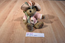 Boyd's Mrs. Mertz Brown Bear in Pink Striped Sweater