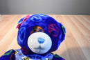 Build-A-Bear Blue Peace Sign Bear Plush in a Bee Shirt and Jeans