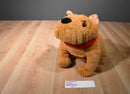 Dan Dee Brown Bulldog With Red Collar Plush