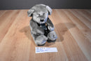 Dan Dee Grey Silver Teddy Bear Beanbag Plush