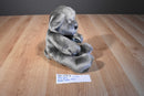 Dan Dee Grey Silver Teddy Bear Beanbag Plush