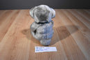 Dan Dee Grey Silver Teddy Bear Beanbag Plush