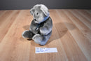 Dan Dee Grey Silver Teddy Bear Beanbag Plush