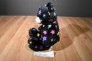 Build a bear Black Bear 2012 Plush With Colored Stars