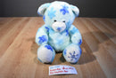Build a Bear Blue Snowflake Bear 9009 Plush