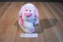 Dan Dee Vase Hugger White and Pink Dog Plush