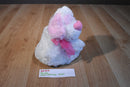 Dan Dee Vase Hugger White and Pink Dog Plush