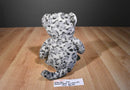 Build a Bear White Gray Black Spotted Snow Leopard 2019 Plush With Blue Eyes