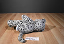 Build a Bear White Gray Black Spotted Snow Leopard 2019 Plush With Blue Eyes