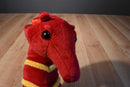 Cal Plush Red and Yellow Seahorse Plush