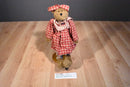 Boyd's Bears Margarita Brown Bear in Red Plaid Dress 1997 Plush