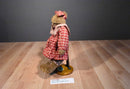 Boyd's Bears Margarita Brown Bear in Red Plaid Dress 1997 Plush