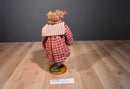 Boyd's Bears Margarita Brown Bear in Red Plaid Dress 1997 Plush