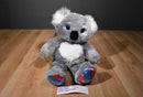 Build a Bear Cody Simpson Grey and White Koala Bear 2013 Plush with White Heart