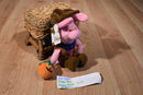 Disney Store Halloween Cowboy Piglet Beanbag Plush