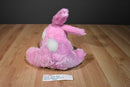 Chrisha Playful Plush Pink and White Bunny Rabbit 2009 Plush with Carrot