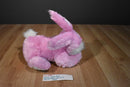 Chrisha Playful Plush Pink and White Bunny Rabbit 2009 Plush with Carrot