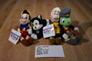 Disney Store Pinocchio Group of 4 Beanbag Plush