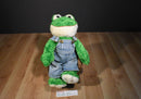 Build a Bear Smiley the Green and Yellow Frog Plush