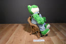Build a Bear Smiley the Green and Yellow Frog Plush