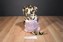 Build a Bear Vintage Clouded Leopard Beanbag Plush in Pink Silk Pajamas