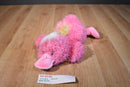 Chosun Pink Duck Beanbag Plush with Yellow Bow