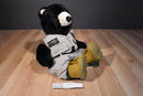 Build a Bear Vintage Black Bear Plush Wearing Fisherman Clothes