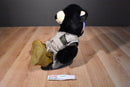 Build a Bear Vintage Black Bear Plush Wearing Fisherman Clothes