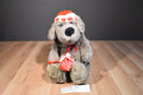 Dayton-Hudson Kris Mutt Brown Dog 1987 Plush With Red Hat and Mittens