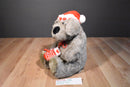 Dayton-Hudson Kris Mutt Brown Dog 1987 Plush With Red Hat and Mittens