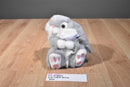 D.S. Nicholass Grey and White Bunny Rabbit Plush