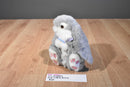 D.S. Nicholass Grey and White Bunny Rabbit Plush