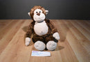 Build a Bear Smiley the Brown and Beige Monkey Beanbag Plush
