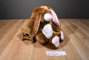 Build a Bear Brown, Pink and White Bunny Rabbit 2010 Plush