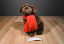 Gund Target Chocolate Lab Plush with a Red Scarf