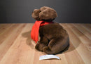 Gund Target Chocolate Lab Plush with a Red Scarf