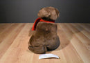 Gund Target Chocolate Lab Plush with a Red Scarf