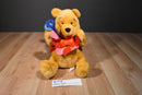 Disney Store Valentine Pooh with Heart and Scissors Plush