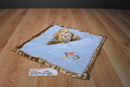 Carter's Just One You Brown and Blue Monkey Security Blanket with a Rattle
