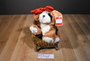 Dan Dee Collectors Choice Saint Bernard Plush with Red Antlers