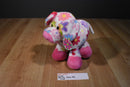 Fiesta White and Pink Pick Me Pig 2012 Plush with Flowers