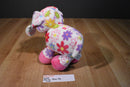 Fiesta White and Pink Pick Me Pig 2012 Plush with Flowers