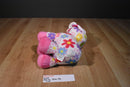 Fiesta White and Pink Pick Me Pig 2012 Plush with Flowers