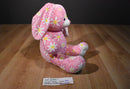 Build a Bear Pink Bunny Rabbit 2011 Plush with White Daisy Flowers