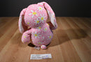 Build a Bear Pink Bunny Rabbit 2011 Plush with White Daisy Flowers