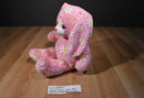 Build a Bear Pink Bunny Rabbit 2011 Plush with White Daisy Flowers